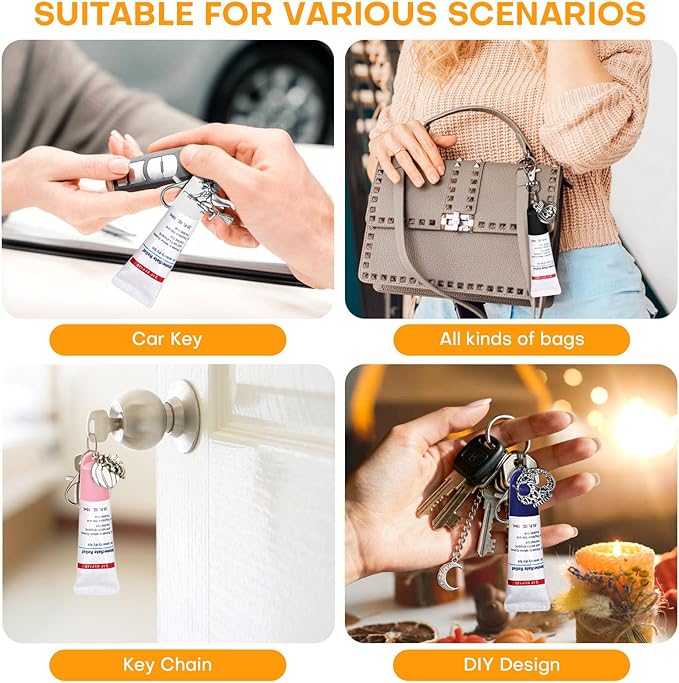 2 Pcs Keychain Holder for Aquaphor Lip Repair- Polypropylene Cap Accessory - Fit Lip Balm Keychain