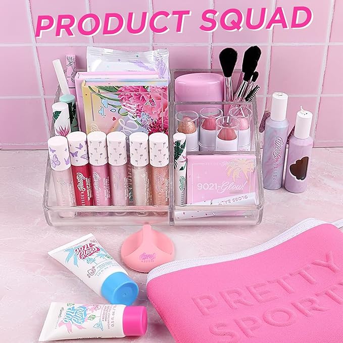 Petite 'N Pretty So Dreamy 10K Shine Lip Gloss Duo—Makeup for Girls, Kids, Tweens, Teens—High Shine, Lightweight, Made in the USA (First Freeze and Rosy Dreams)—Limited Edition