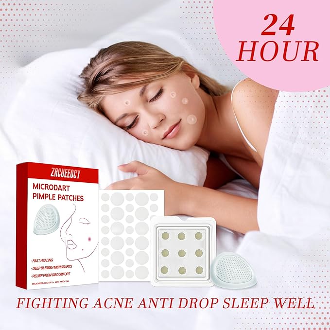 Pimple Patch (153 Count), Acne Patch Bulk, Zit Stickers 3 Sizes, Hydrocolloid Spot Stickers, Clear Acne Dots for Covering Zits, Blemishes and Breakouts
