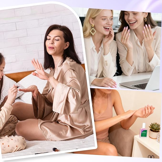 Nail Hardener Extra Strong and Growth: Milky Apricot 15ml Natural Nail Polish Strengthener and Growth for Damaged Nails - 6 in 1 Nails Repair for Housewives Working Women Manicure Home Salon Daily Use