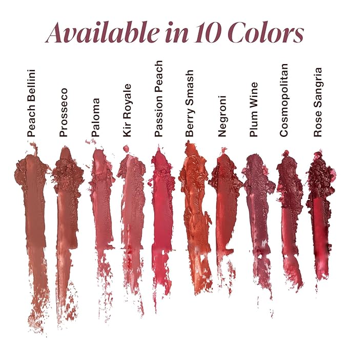 Mineral Fusion Long-Lasting Lipstick, Vivid & Smudge-Free Lip Color with Avocado Oil, Cocoa Seed Butter, Free of FD&C Dyes, Paraben and Gluten, Prosecco