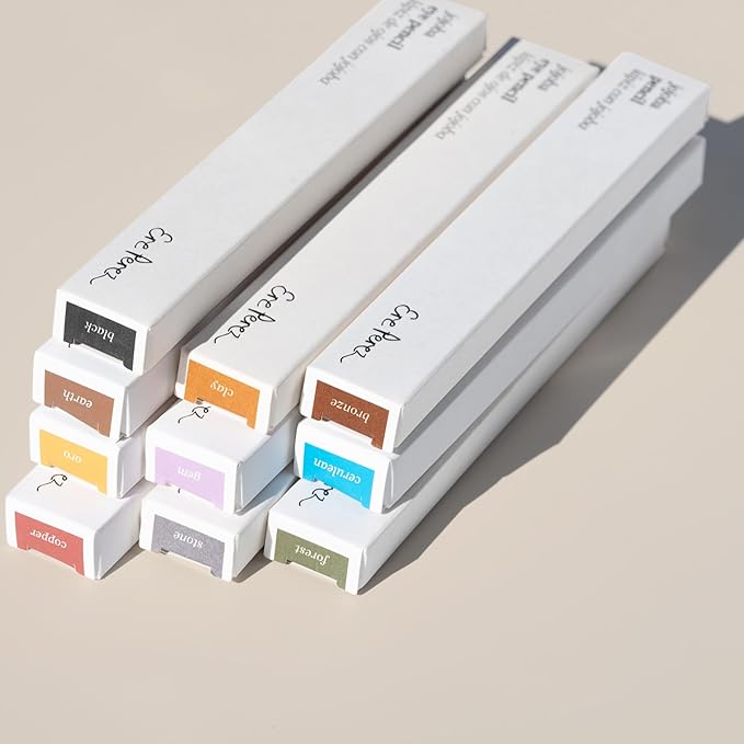 Ere Perez - Natural Jojoba Eye Pencil | Gentle, Soothing, Hydrating, Smooth, Blendable | Coconut Oil, Vitamin E | Vegan, Cruelty-Free, Clean Beauty (Forest)