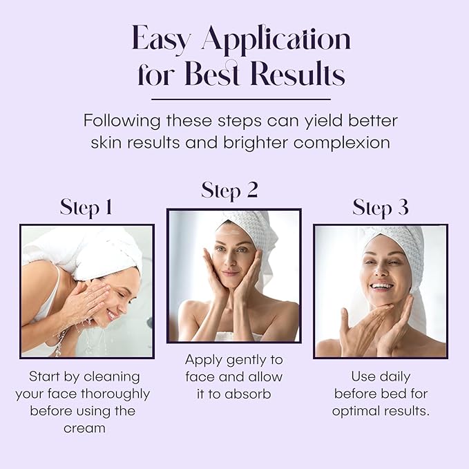 SLEEPY FIELDS Anti-Aging Face Night Cream for Men and Women - Reduce Wrinkles, Fine Lines, and Crows feet - Natural Anti-Wrinkle Night Face Cream - Hyaluronic Acid, Green Tea, and Rose Water - 60 ml