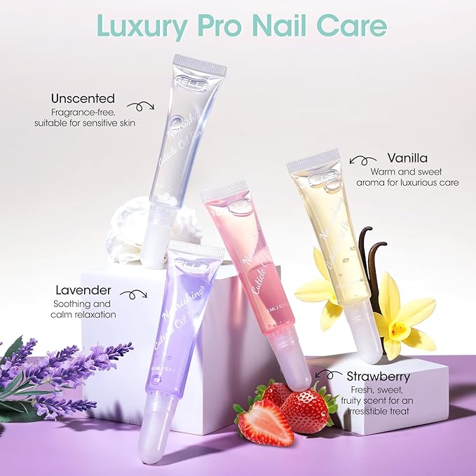 Gellen Nail Cuticle Oil Pen, Travel-sized Soft Brush Design, Rich in Jojoba Oil & VE, Soften Cuticle Strengthen Growth & Moisture Treatment for Dry Hangnail Thin Nails, 15ml Fragrance-free