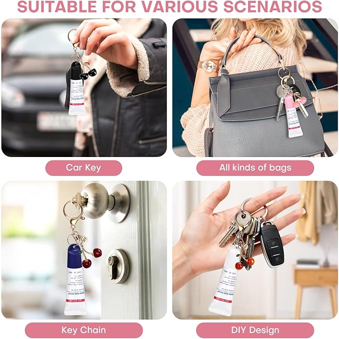 2 Pcs Keychain Holder for Aquaphor Lip Repair- Polypropylene Cap Accessory - Fit Lip Balm Keychain