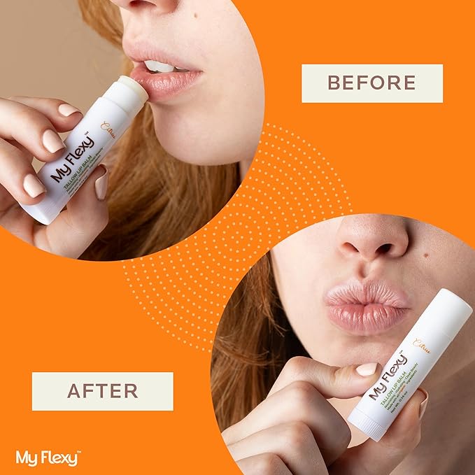 100% Organic Lip Balm Hydrating, Grass-Fed Beef Tallow Lip Balm, Made with Pasture Raised Tallow, Honey, Beeswax, & Orange Essential Oil, Lip Balms & Moisturizers - 1 Pack