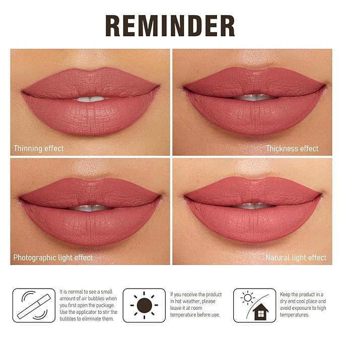 Dark Red Lipstick Long Lasting Lipsticks for Women Pigmented Smudgeproof Transferproof Vegan Cruelty Free Lip Color, A12 Forever