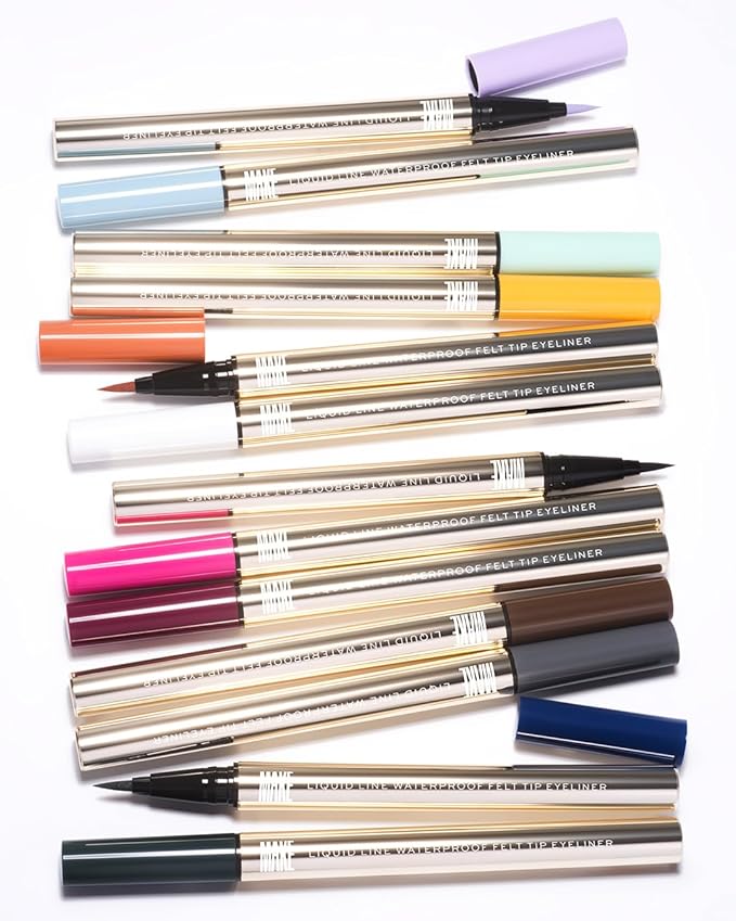 MAKE Beauty Smudge-Proof Felt Tip for Precise Application of Lines, Wings, and Graphics. Long Lasting Eye Liner, Liquid Line Waterproof Felt Tip Eyeliner - Purple Haze