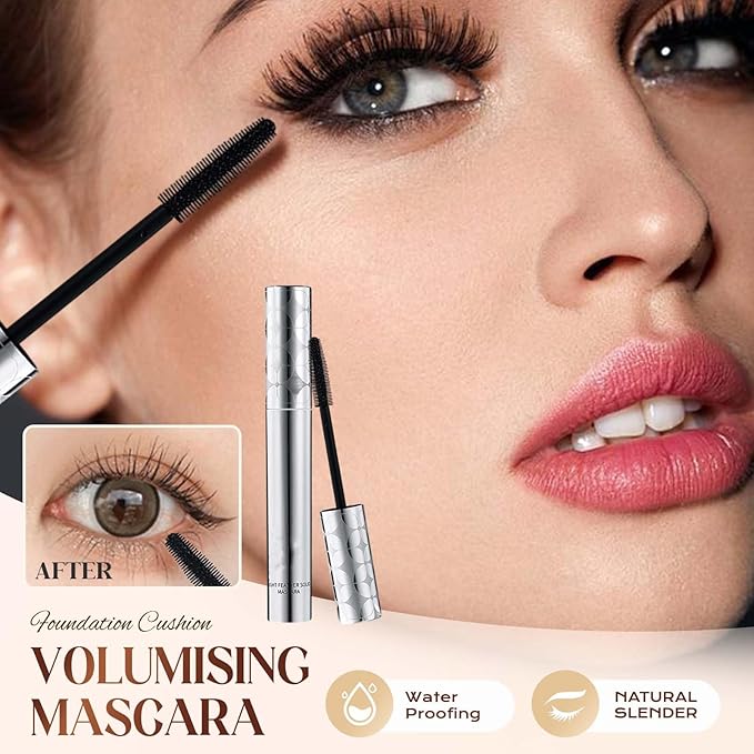 Mascara for Older Women 60 Plus, 2026 New Mascara Volume and Length for Mature Women with Thinning Lashes, Non Clumping Waterproof Long Wear (Black)