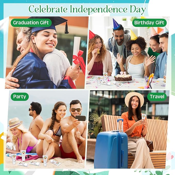 24 Pcs Mini Sunscreen Bulk for Teacher Gifts SPF 30 Water Resistant Sunscreen Lotion Bulk 1oz Travel Size for Thank You Gifts Wedding Party Supplies