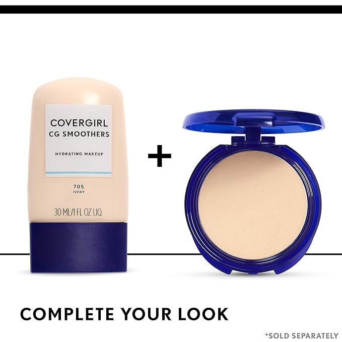 COVERGIRL Smoothers Pressed Powder, Translucent Medium 715, 0.32 Ounce (Packaging May Vary)