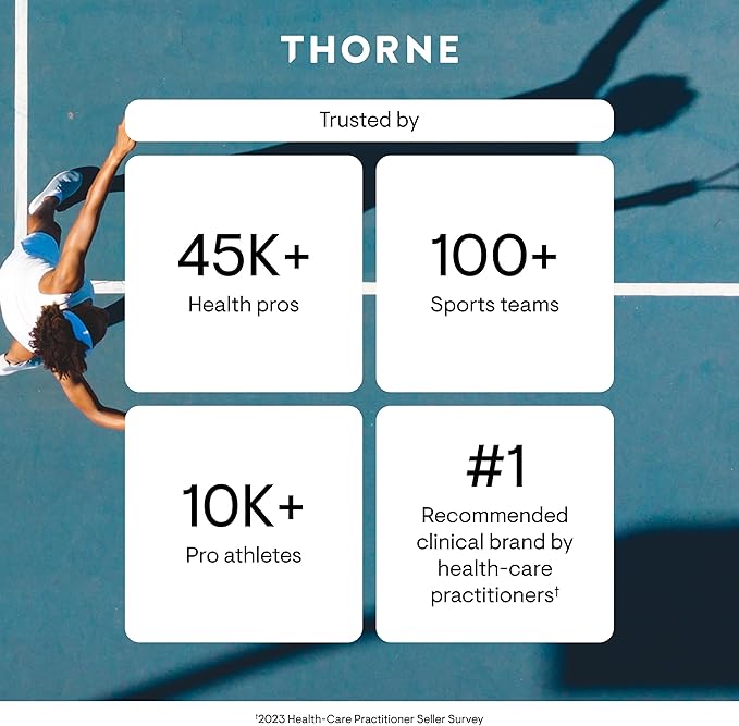 THORNE Creatine - Micronized Creatine Monohydrate Powder - Support for Muscles & Cognitive Function* - for Women & Men - Pineapple Orange - NSF Certified for Sport - 5 g per Serving - 60 Servings