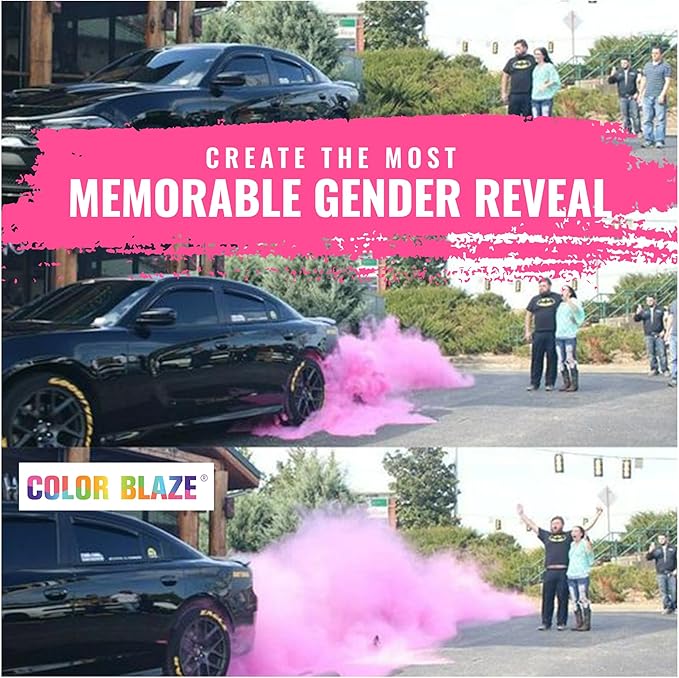Color Blaze Holi Colored Powder - 5 lbs of Pink Powdered Color - for Fun Runs, Color Toss, Rangoli, Powder War, Backyard Party & Festivals - Pack of 1 Colorful Bag - 5 Pounds in Bulk - Pink