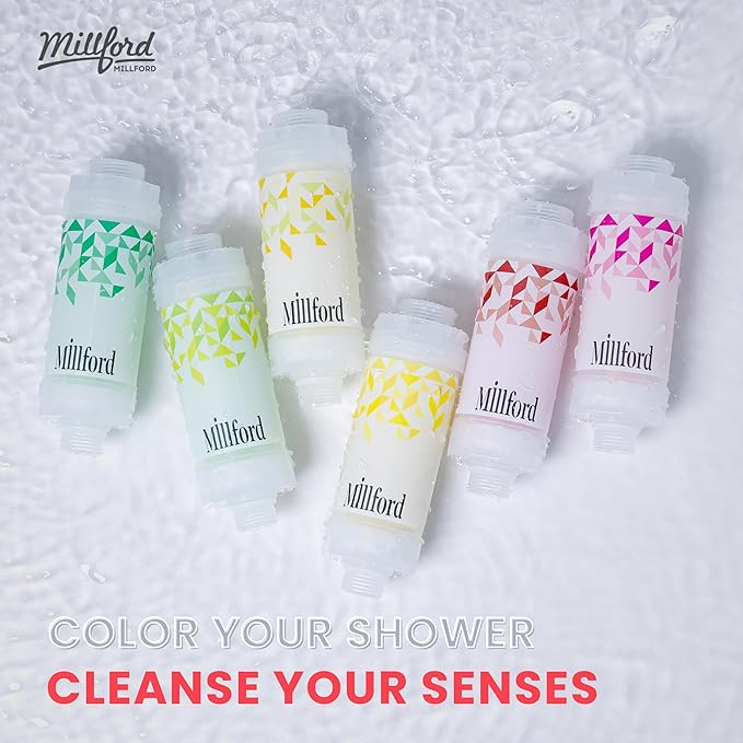 Vitamin C Shower Filter - Korean Hydrating Mist Moisture Filter for Lasting Hydration, 99.9% Chlorine Removal, Natural Shower Infuser Detox, Deep Moisture Boost for Dry Skin (Forest)