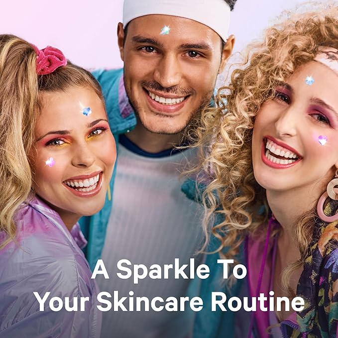 Sosky Hologram Pimple Patches for Face, Hydrocolloid Acne Patches with Salicylic Acid, Cute Star Zit Stickers,Colorful Blemish Covers,48 Count Blue Pink Star Heart Moon Flower