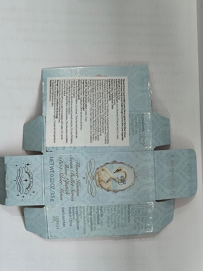 Flower Knows Swan Ballet Shine Lipstick,Hydrating Solid Lip Gloss,Moisturizing Pink Tinted Lip Balm-Long Lasting Lip Gloss in Balm for Girls&Women(B04 Silver Moon)