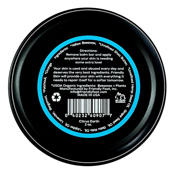 Organic Friendly Skin Balm - Organic Rock Climbing and CrossFit Hand Care for Athletes - Skin Friendly Moisturizing and Repair for Hands, Feet, Elbows and Lips