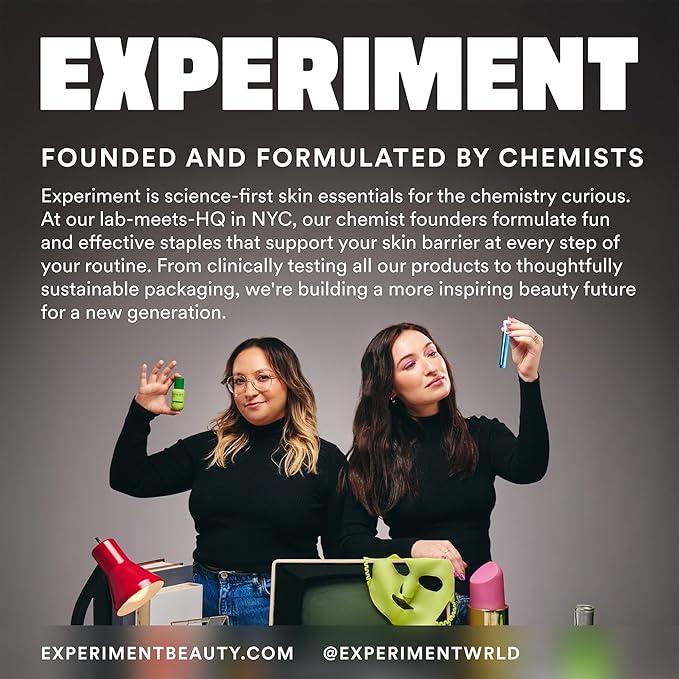 Experiment Super Saturated Ultra Hydrating Barrier Serum - 30% Glycerin, Polyglutamic Acid + Prickly Pear for Intensive Moisture, Plump + Dewy Skin, 1.35 FL OZ - Hydrating Serum for All Skin Types