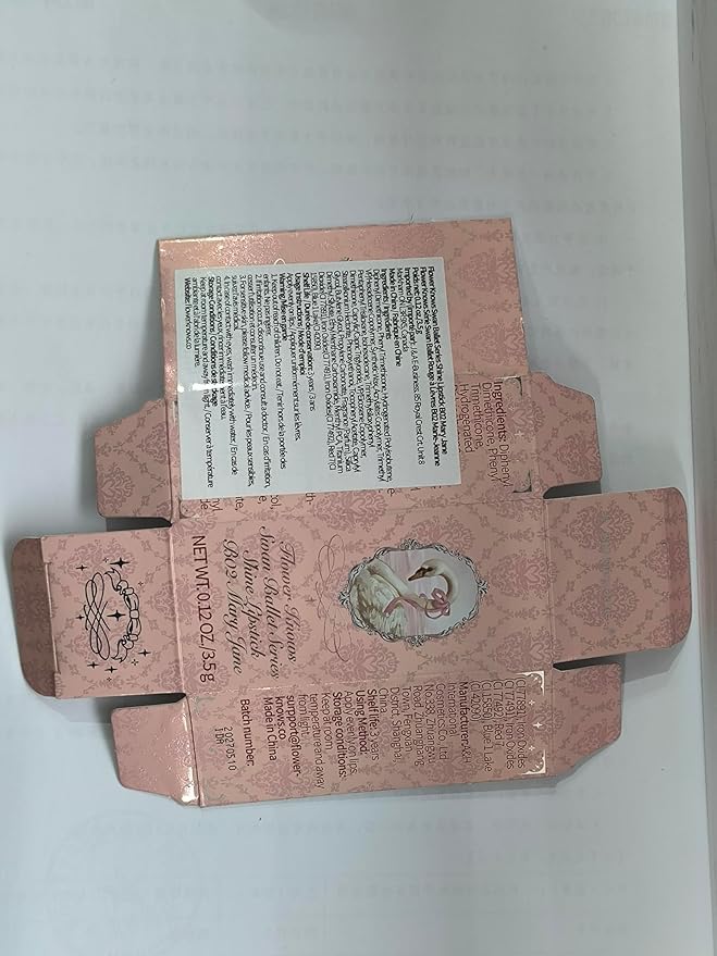 Flower Knows Swan Ballet Shine Lipstick,Hydrating Solid Lip Gloss,Moisturizing Nude peachy Tinted Lip Balm-Long Lasting Lip Gloss in Balm for Girls&Women(B02 Mary Jane)