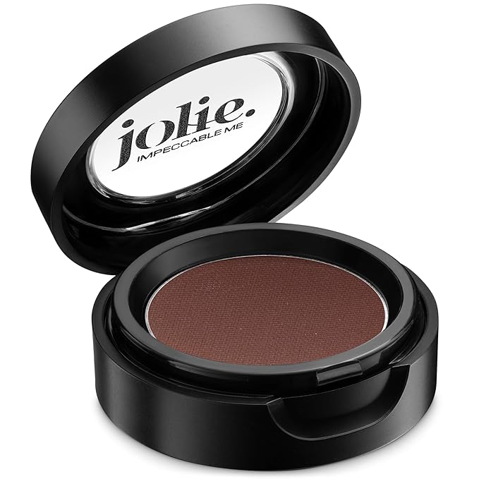 Jolie Cosmetics Powder Pressed Matte Eyeshadows - Cruelty Free, Vegan, Single Pan Eyeshadow 1.48g Warm Neutrals (Pebble)