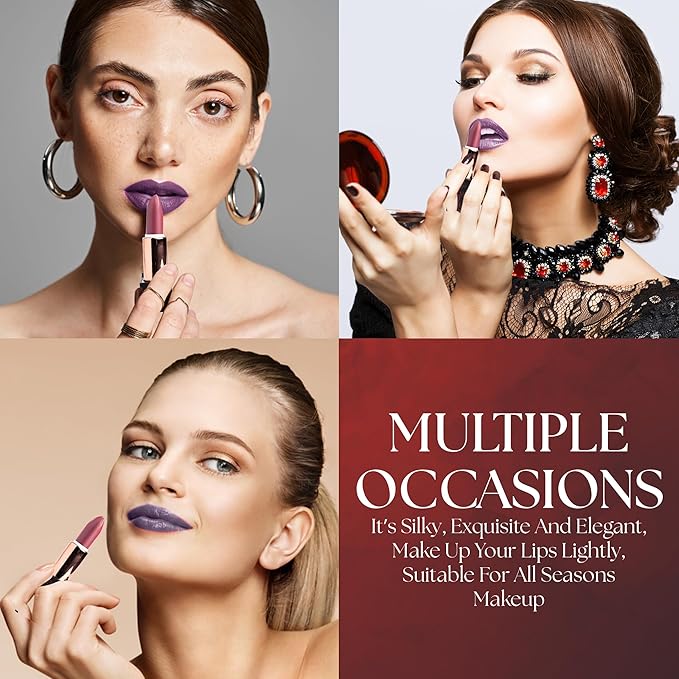 lipstick provides smooth moisturizing application creamy on my lips hydrating long lasting wear non-sticky glides on provides maximum color organic shea butter-purple
