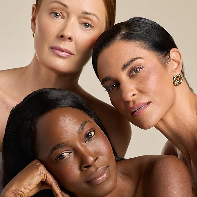 YENSA Skin on Skin BC Foundation Makeup - CC, BB Cream & Full Coverage Foundation-In-One - Buildable, Radiant Finish with SPF 40, Hyaluronic Acid, Peptides & 8 SuperBlacks - Tan Golden (1 oz)