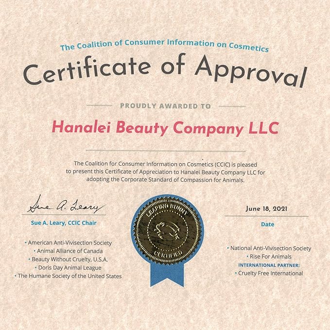 Hanalei Vanilla Lip Balm & Moisturizer – Natural Kukui Oil & Beeswax for Hydrated, Soothed, Soft Lips – Heals Dry, Chapped, Cracked Skin – Long-Lasting Travel-Friendly Lip Care – Vanilla Flavor