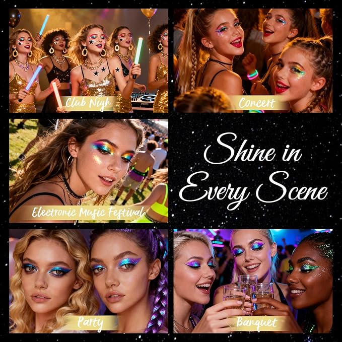 Chameleon Metallic Eyeshadow & Eyeliner Gel Pencil – Multichrome Shifting Colors Glitter Eye Makeup, Waterproof Long-Lasting Smudge-Proof Duochrome Pencil (Metallic Pink to Golden Olive)