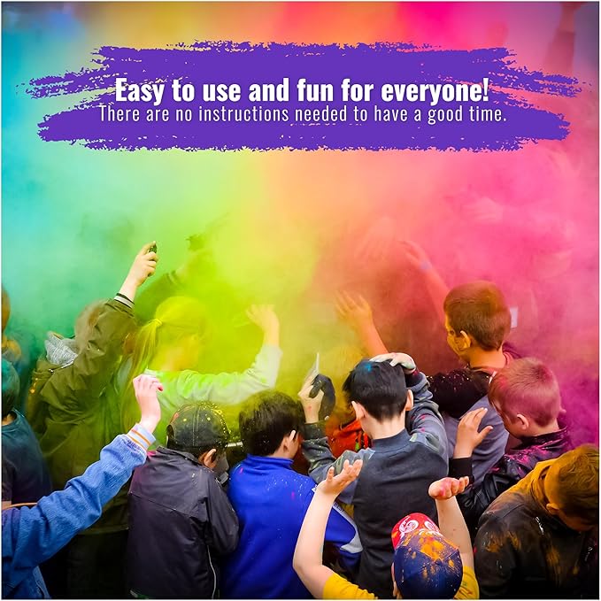 Color Blaze Holi Colored Powder - 5 lbs of Purple Powdered Color - for Fun Runs, Color Toss, Rangoli, Powder War, Backyard Party & Festivals - Pack of 1 Colorful Bag - 5 Pounds in Bulk - Purple