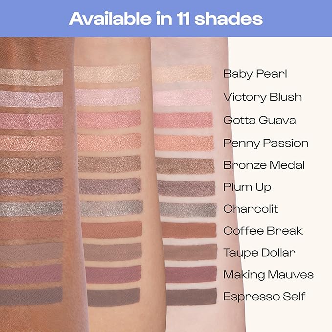 ALLEYOOP 11th Hour Waterproof Cream Eyeshadow Stick – Long-Lasting Eye Shadow Pencil & Eyeliner, Cream to Powder Stick & Highlighter – Smudge-Proof Eyeshadow Shimmer, Victory Blush Shimmer