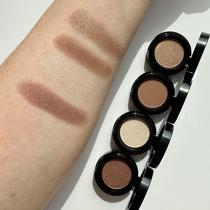 Sandstone Scandinavia Eyeshadow for Sensitive Eyes, Eyeshadow with Long Durability, Allergy Certified, Fragrance-Free and Vegan Eye Make-Up, Hypoallergenic Make-Up (592 Golden Earth)