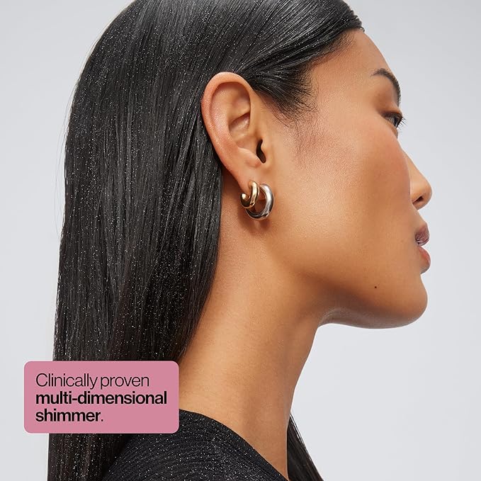 Eva NYC Kweeen Silver Hair and Body Glitter Spray Set - Original Ultra Shimmery Glitter, New Look - Adds Shine + Non-Sticky - Quick Drying Spray - Warm Vanilla Scent - Full Size + Travel Size Gift Set