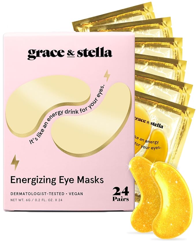 Best Self-Care Eye Patches: Grace & Stella Gold Under Eye Mask for Dark Circles & Anti-Aging