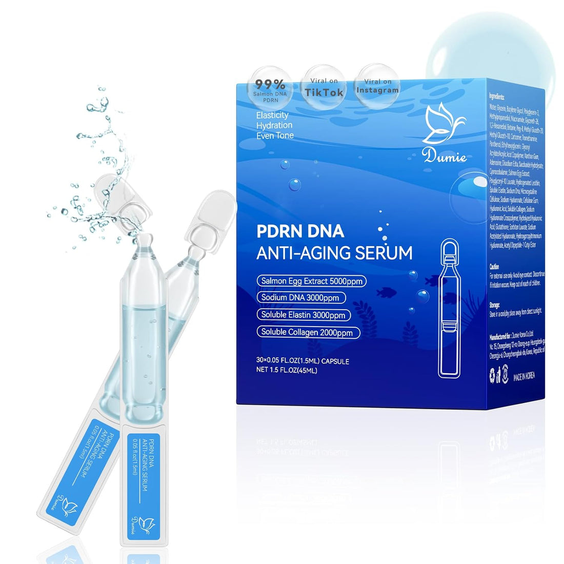 REJURAN Dual Effect Ampoule: Advanced Anti-Wrinkle & Skin Regeneration Serum