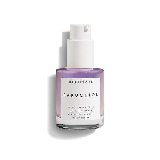 HERBIVORE Bakuchiol Retinol Alternative – Plant-Based Anti-Aging Serum with Peptides to Smooth Skin, Reduce Fine Lines & Puffiness, Vegan & Cruelty-Free
