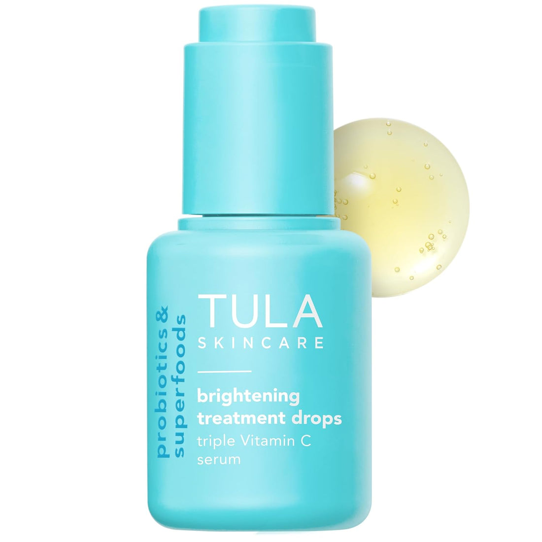 TULA Skin Care Brightening Treatment Drops – Vitamin C Serum for Dull Skin & Dark Spot Correction, 1 fl oz