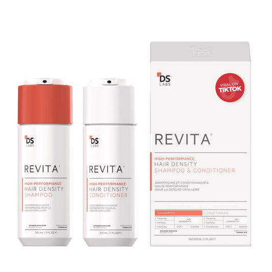 DS Labs Revita Shampoo & Conditioner – Hair Density Boost, Volumizing & Thickening for Fuller, Healthier Hair – Sulfate & Silicone Free, 205mL