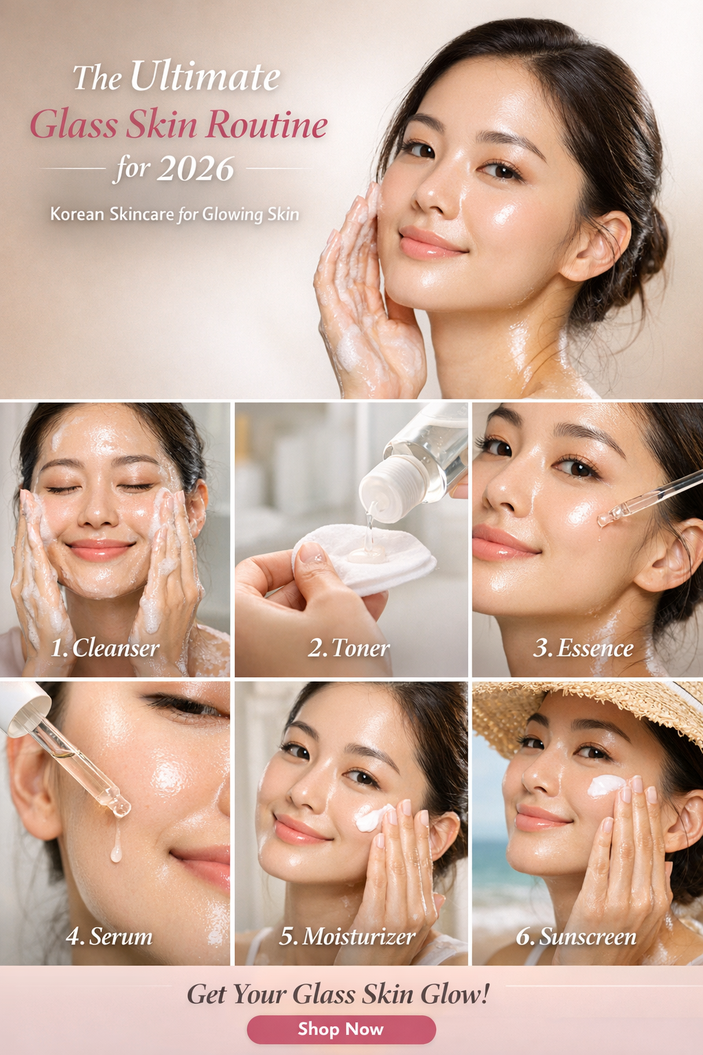 The Ultimate Glass Skin Routine for 2026: A Simple Korean Skincare Guide for Glowing Skin