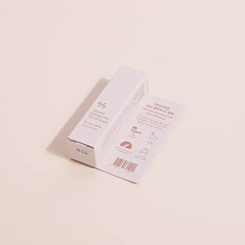 Dr.Ceuracle Vegan Kombucha Tea Lip Balm - Soft, Natural, Lightweight, Hydrating Lip Moisturizer for Dry Cracked Lips, Korean Skincare for Stocking Stuffers (3.7 g / 0.13 oz.)