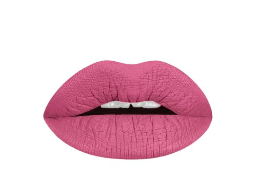 Aromi Medium Pink Matte Liquid Lipstick, Dusty Rose Lip Color, Smudge Proof and Long-lasting Lipstick, Vegan & Cruelty-free Beauty, Day to Night, Handmade (Pink Rosette)