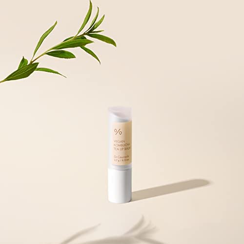 Dr.Ceuracle Vegan Kombucha Tea Lip Balm - Soft, Natural, Lightweight, Hydrating Lip Moisturizer for Dry Cracked Lips, Korean Skincare for Stocking Stuffers (3.7 g / 0.13 oz.)