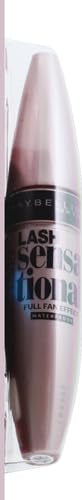 Maybelline Lash Sensational Waterproof Mascara, Lengthening and Volumizing for a Full Fan Effect,Very Black, 1 Count