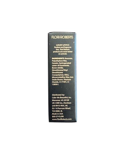 Flori Roberts Luxury Lipstick, Vibrant Lip Makeup for Women of Color or Deeper Skin Tones, Demi-Matte Texture, Hydrates and Conditions Lips