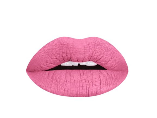Aromi Matte Liquid Lipstick | Long Wear, Smudge Proof, Medium Pink Lip Color, Vegan, Waterproof, Day to Night, Velvety Finish (Poodle Skirt)