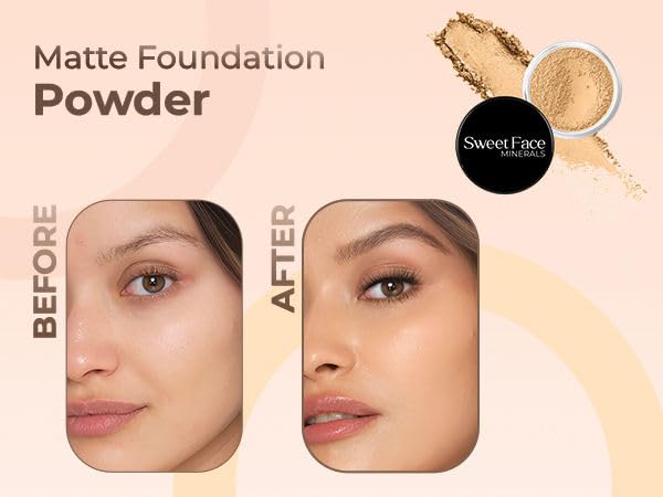 DEEP TAN FOUNDATION (5g Sample Size Jar) – Mineral Loose Powder Makeup – Matte Finish, Buildable Natural Coverage for Deep Tan Skin – Sweet Face Minerals, SPF 30