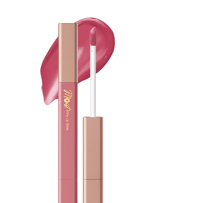 Lip Stain Hydrating High Shine – Lightweight Non-Sticky Glossy Lip Tint, Mirror Shine Moisturizing Lip Makeup for Plump & Full Lips, Long-Lasting Rich Color Lip Glaze, Soft Smooth Lip Gloss 04#