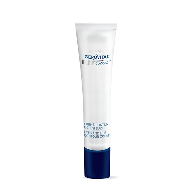 GEROVITAL CLASSIC Anti-wrinkle around Eyes and Lips Lifting Cream with Hyaluronic Acid, Vitamin E and Juvinity™ for Dark Circles, Fine Lines & Wrinkles, 15 ml