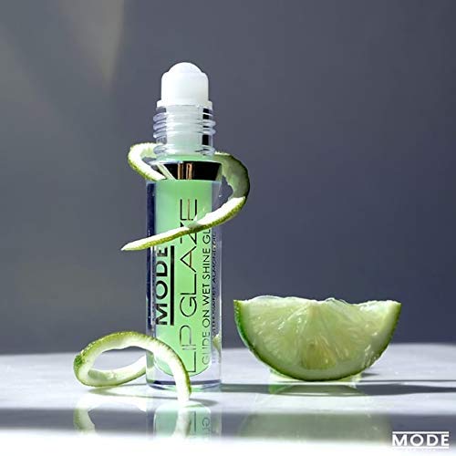MODE Lip Glaze Flavored Lip Gloss KEY LIME Flavor Roll On Sweet Wet Delicious Nourishing Shine, Hydrating Natural Skincare Fruit Oils