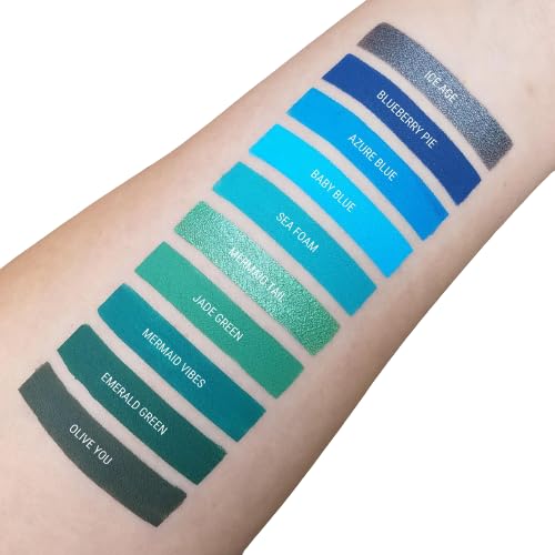 Aromi Baby Blue Matte Liquid Lipstick, Light, Sky Blue Lip Color, Vegan + Cruelty-free Beauty, Long-lasting, Waterproof (Baby Blue)