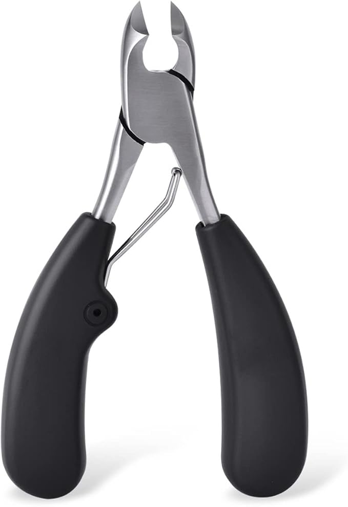 Podiatrist Toenail Clippers, Professional Thick & Ingrown Toe Nail Clippers for Seniors & Men, Pedicure Clippers Toenail Cutters & Super Sharp Curved Blade Grooming Tool